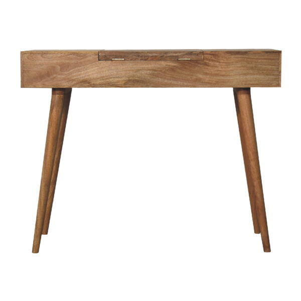 Mintamo Oak-Effect Dressing Table – Elegant Vanity with Storage - Image 10