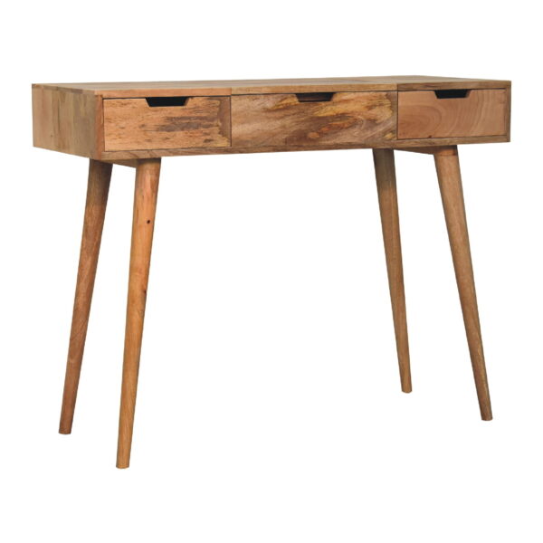 Mintamo Oak-Effect Dressing Table – Elegant Vanity with Storage - Image 2