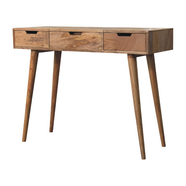 Mintamo Oak-Effect Dressing Table – Elegant Vanity with Storage - Image 3