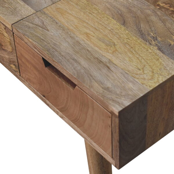 Mintamo Oak-Effect Dressing Table – Elegant Vanity with Storage - Image 5