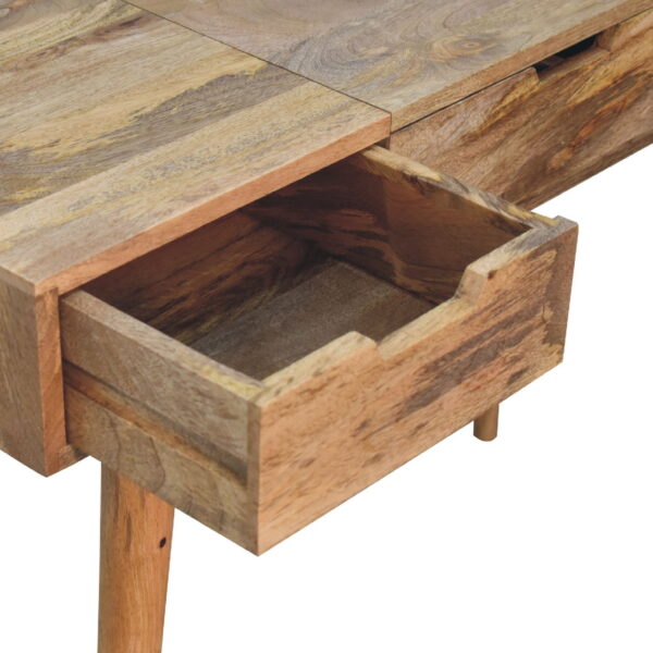 Mintamo Oak-Effect Dressing Table – Elegant Vanity with Storage - Image 6