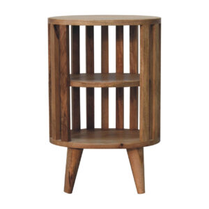 Mintamo Double Shelf Bedside Table – Modern Open Storage Nightstand