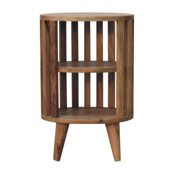 Mintamo Double Shelf Bedside Table – Modern Open Storage Nightstand