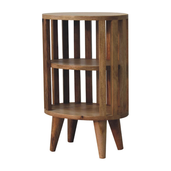 Mintamo Double Shelf Bedside Table – Modern Open Storage Nightstand - Image 2