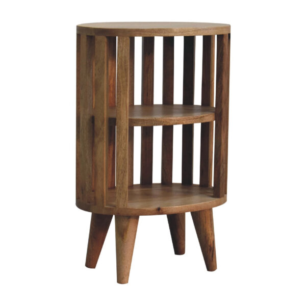 Mintamo Double Shelf Bedside Table – Modern Open Storage Nightstand - Image 3