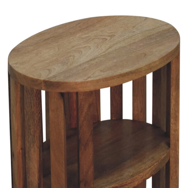 Mintamo Double Shelf Bedside Table – Modern Open Storage Nightstand - Image 5