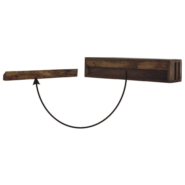 Mintamo Wall Mounted Console Table – Slim Floating Entryway Shelf - Image 9